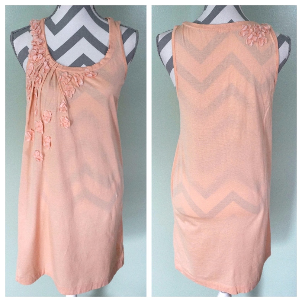 J. CREW Pink Floral Sleeveless Cotton Dress Size S